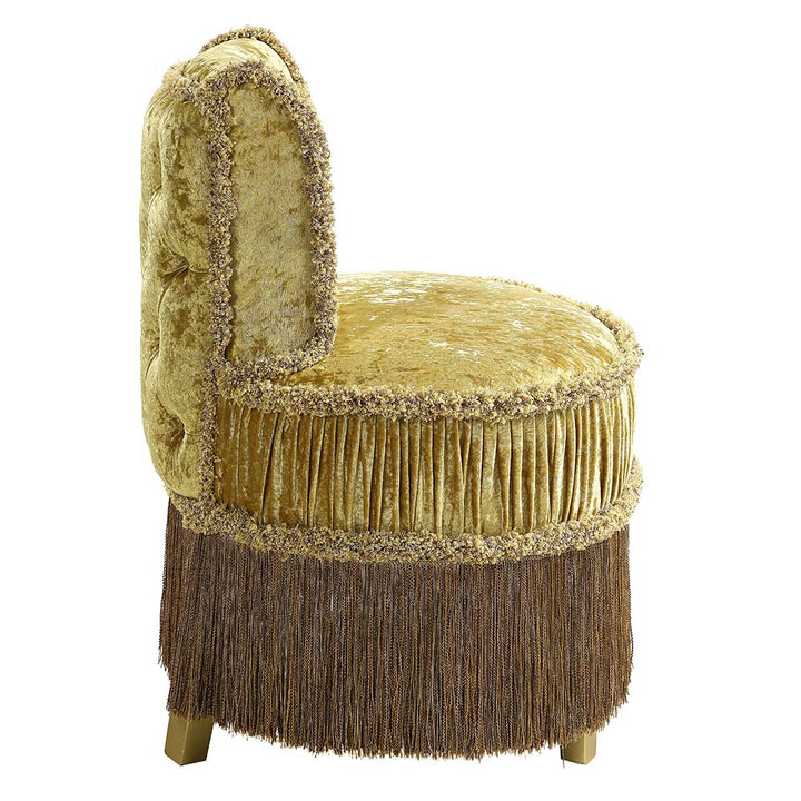 ACME Bernadette Gold Finish Bernadette Vanity Stool Model BD01478 - MONAVILLA