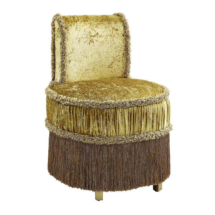 ACME Bernadette Gold Finish Bernadette Vanity Stool Model BD01478 - MONAVILLA