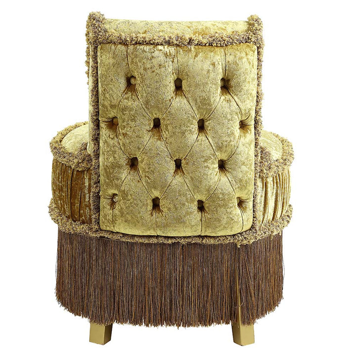ACME Bernadette Gold Finish Bernadette Vanity Stool Model BD01478 - MONAVILLA