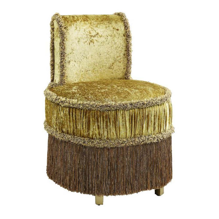 ACME Bernadette Gold Finish Bernadette Vanity Stool Model BD01478 - MONAVILLA