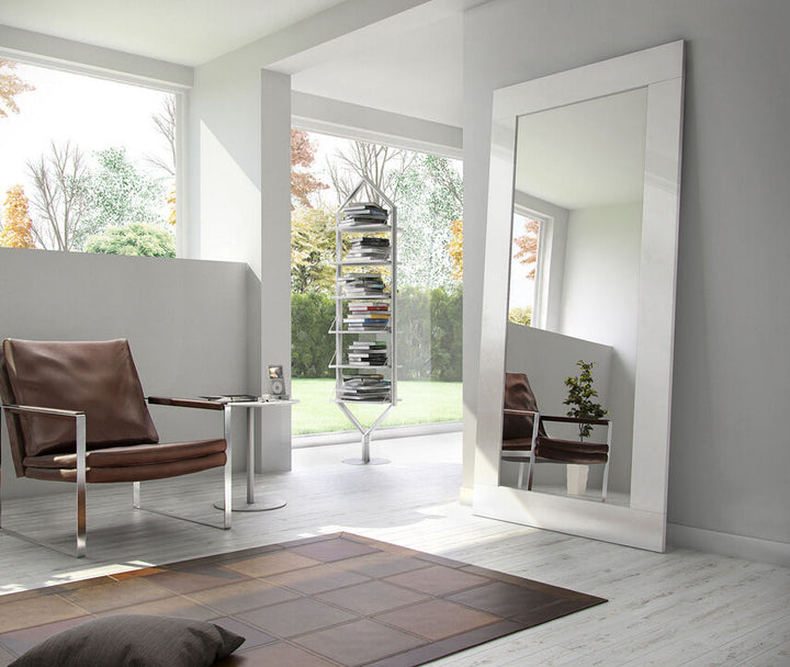 Modrest Beth Modern White Floor Mirror - MONAVILLA