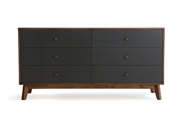 Nova Domus Dali Modern Grey & Walnut Dresser - MONAVILLA