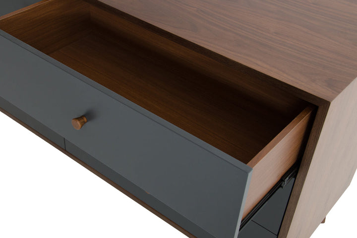 Nova Domus Dali Modern Grey & Walnut Dresser - MONAVILLA