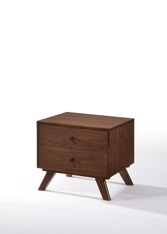 Modrest Addison Mid Century Modern Walnut Nightstand - MONAVILLA
