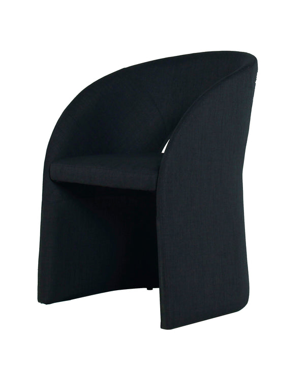Modrest Brea Charcoal Fabric Dining Chair - MONAVILLA