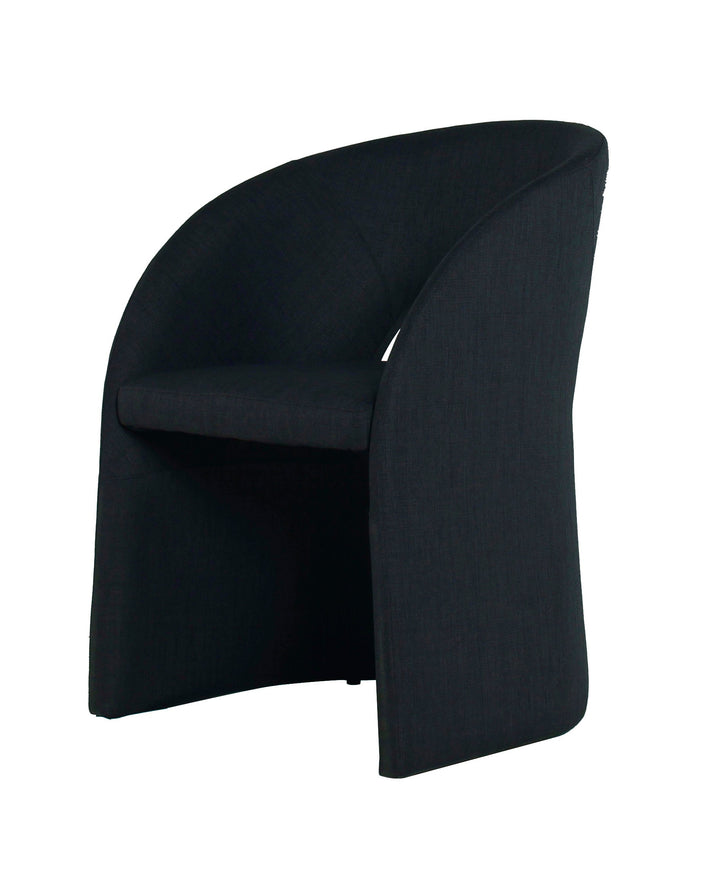 Modrest Brea Charcoal Fabric Dining Chair - MONAVILLA