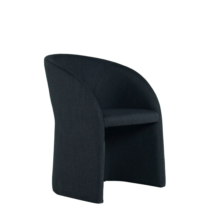 Modrest Brea Charcoal Fabric Dining Chair - MONAVILLA