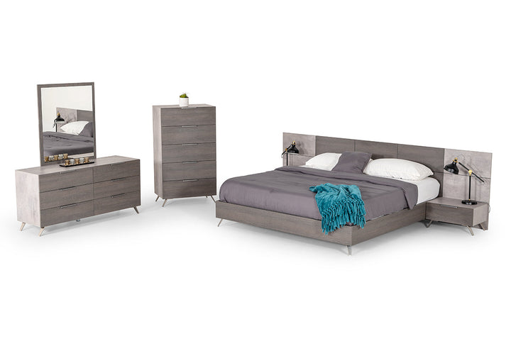 Nova Domus Bronx Italian Modern Grey Mirror - MONAVILLA