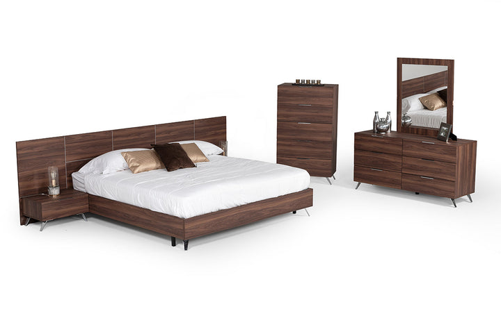 Nova Domus Brooklyn Italian Modern Walnut Dresser - MONAVILLA