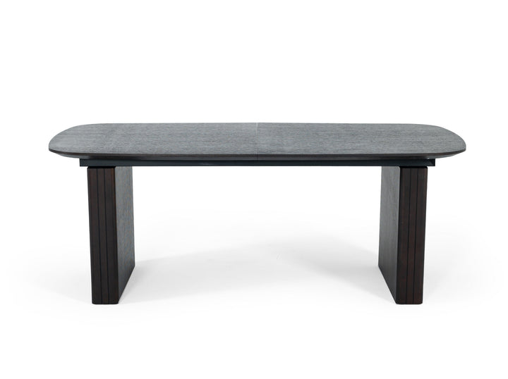 Modrest Calhoun Modern Smoked Oak Extendable Dining Table - MONAVILLA