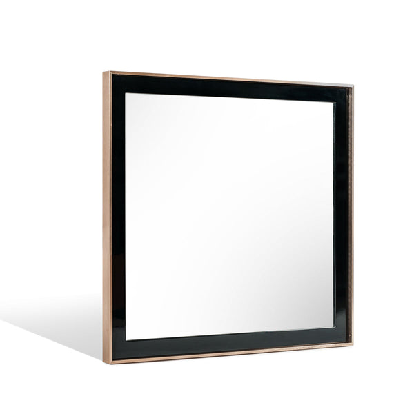 Nova Domus Cartier Modern Black & Rosegold Mirror - MONAVILLA