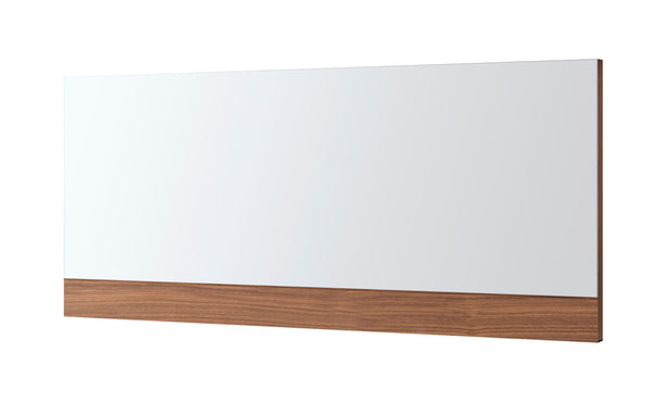 Modrest Ceres Modern Walnut Bedroom Mirror - MONAVILLA