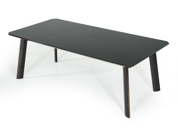 Modrest Chadwick Modern Ebony & Rosegold Dining Table - MONAVILLA