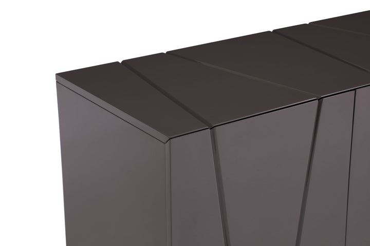 Modrest Chrysler Modern Grey High Gloss Buffet - MONAVILLA