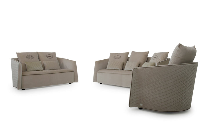 A&X Talin Modern Beige Fabric Sofa set - MONAVILLA