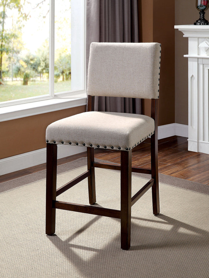 Furniture Of America Glenbrook Brown Cherry Industrial Counter Height Chair (2 In Box) Model CM3018PC-2PK - MONAVILLA