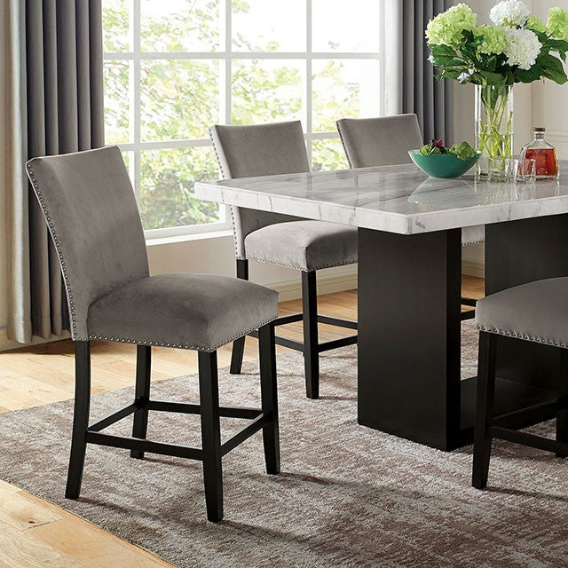 Furniture Of America Kian White/Black Contemporary Counter Height Dining Table Model CM3744PT-TABLE - MONAVILLA
