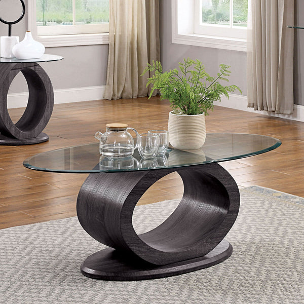 Furniture Of America Lodia Gray Contemporary Coffee Table, Gray Model CM4825GY-C-PK - MONAVILLA