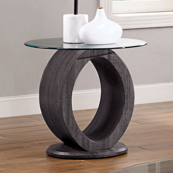 Furniture Of America Lodia Gray Contemporary End Table, Gray Model CM4825GY-E-PK - MONAVILLA