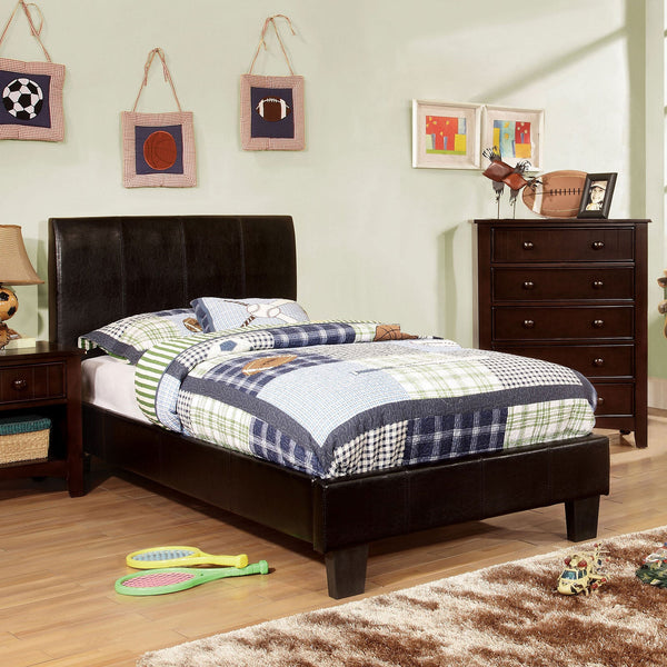 Furniture Of America Villa Park Espresso Contemporary Twin Bed Model CM7007T-BED - MONAVILLA