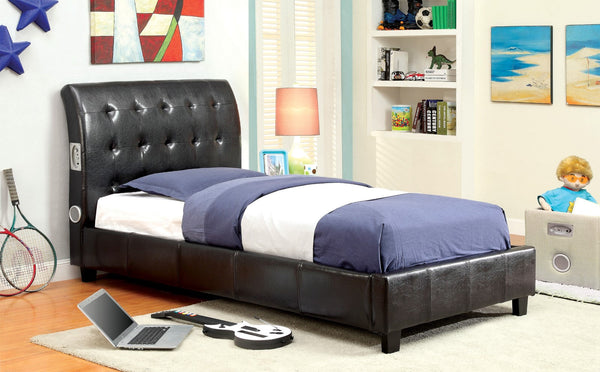 Furniture Of America Hendrik Espresso Contemporary Twin Bed Model CM7057T-BED - MONAVILLA