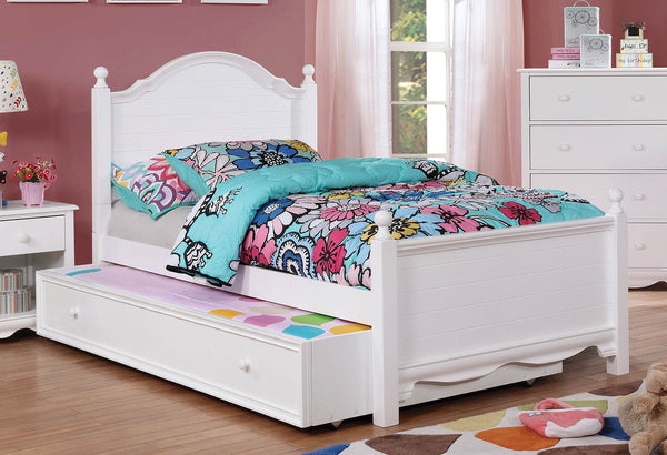 Furniture Of America Dani White Transitional Twin Bed Model CM7159WH-T-BED-VN - MONAVILLA