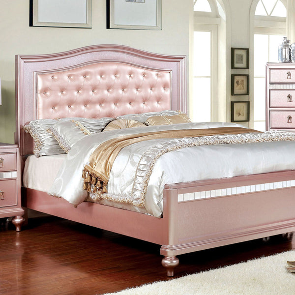 Furniture Of America Ariston Rose Gold Contemporary Twin Bed Model CM7171RG-T-BED - MONAVILLA