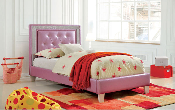 Furniture Of America Lianne Purple Contemporary Twin Bed Model CM7217PR-T-BED-VN - MONAVILLA