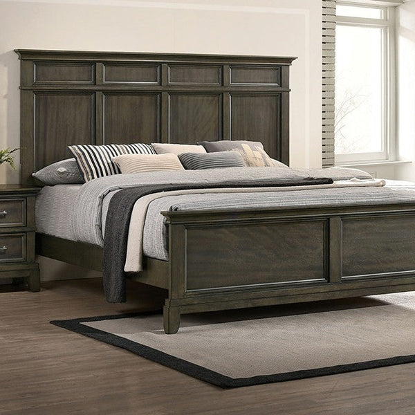 Furniture Of America Houston Gray Traditional Bed, Gray Model CM7221GY - MONAVILLA