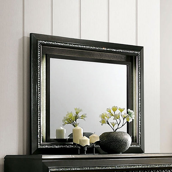 Furniture Of America Demetria Metallic Gray Contemporary Mirror Model CM7584M - MONAVILLA