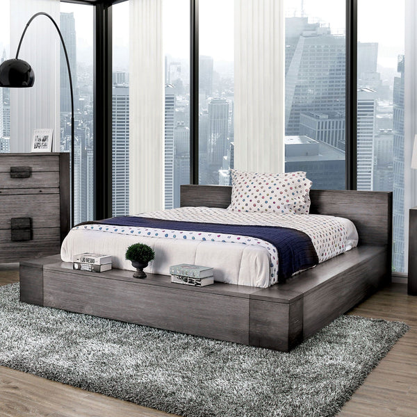 Furniture Of America Janeiro Gray Rustic Bed Model CM7628GY - MONAVILLA