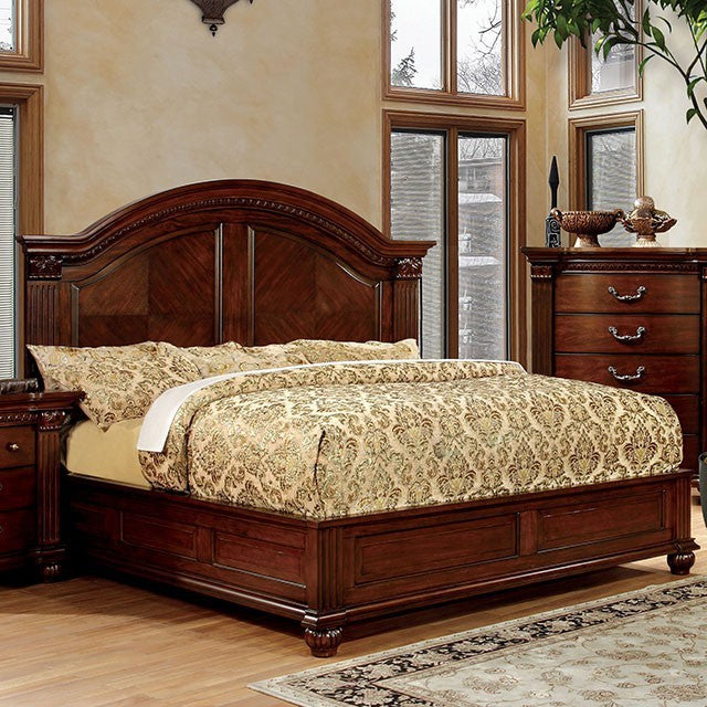 Furniture Of America Grandom Cherry Traditional Bed Model CM7736 - MONAVILLA
