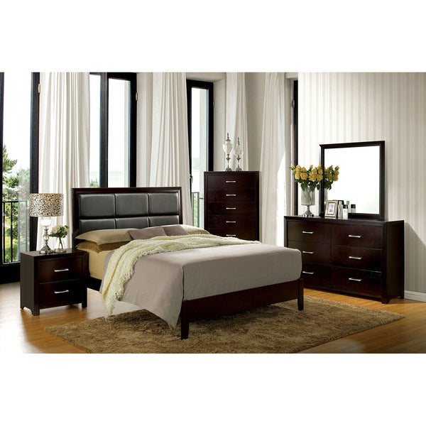 Furniture Of America Janine Espresso Contemporary Bed Model CM7868 - MONAVILLA