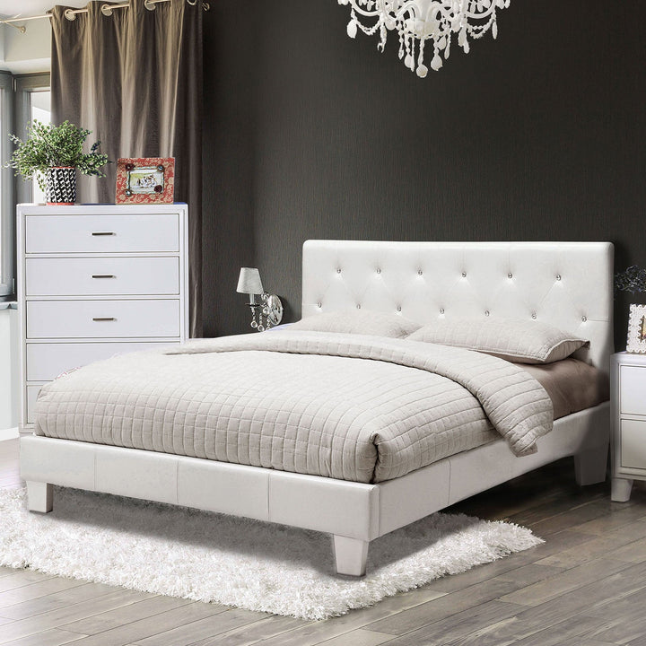 Furniture Of America Velen White Contemporary Bed Model CM7949WH - MONAVILLA