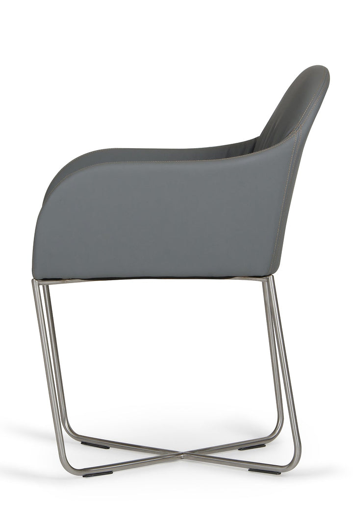 Modrest Sweeny Modern Grey Dining Chair - MONAVILLA