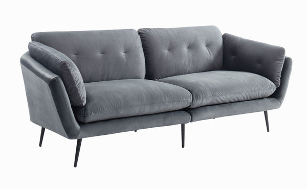 Divani Casa Cody Modern Dark Grey Fabric Sofa - MONAVILLA