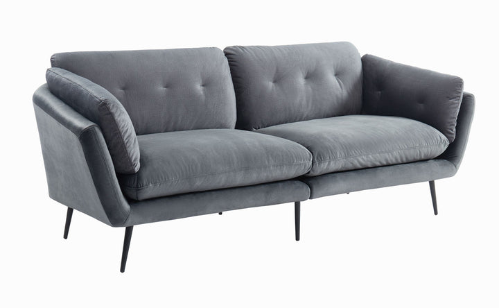 Divani Casa Cody Modern Dark Grey Fabric Sofa - MONAVILLA