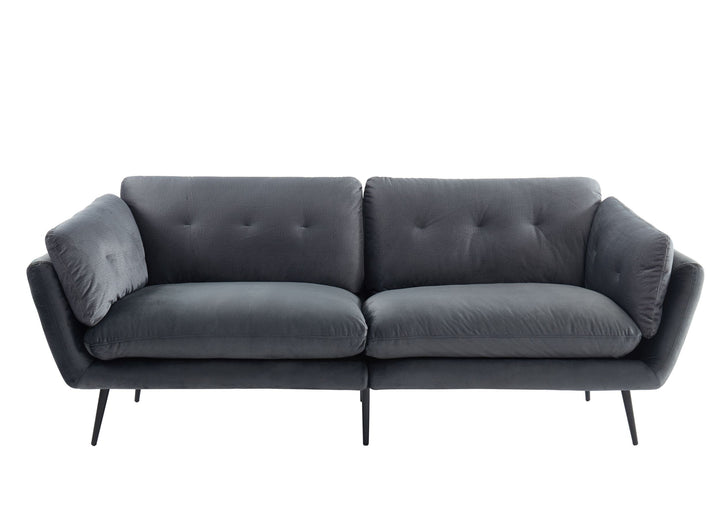 Divani Casa Cody Modern Dark Grey Fabric Sofa - MONAVILLA