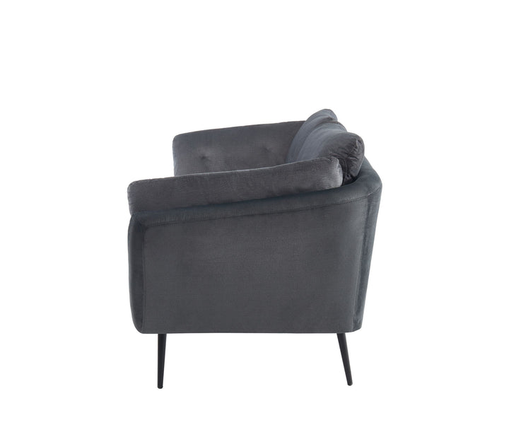 Divani Casa Cody Modern Dark Grey Fabric Sofa - MONAVILLA