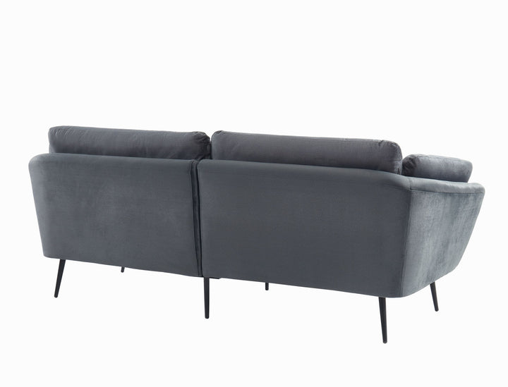 Divani Casa Cody Modern Dark Grey Fabric Sofa - MONAVILLA