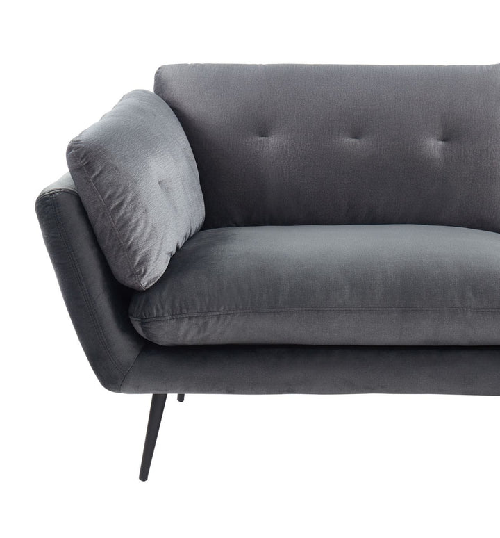 Divani Casa Cody Modern Dark Grey Fabric Sofa - MONAVILLA