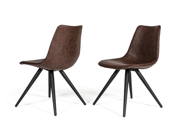 Modrest Condor Modern Brown Dining Chair (Set of 2) - MONAVILLA