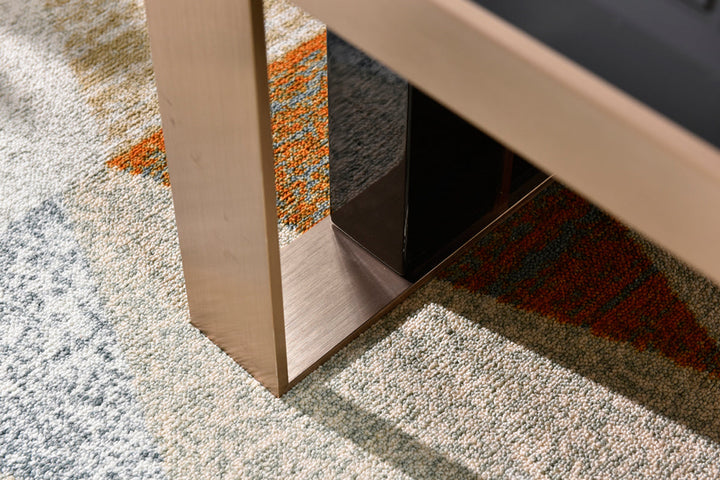 Nova Domus Cartier Modern Black & Rosegold Coffee Table - MONAVILLA