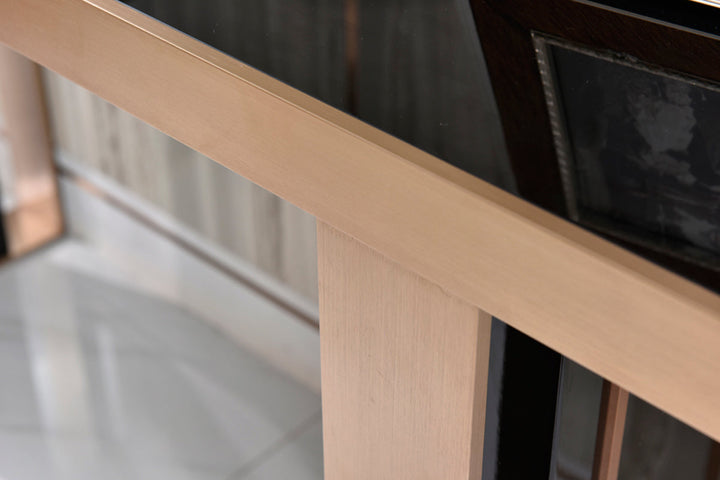 Nova Domus Cartier Modern Black & Rosegold Coffee Table - MONAVILLA