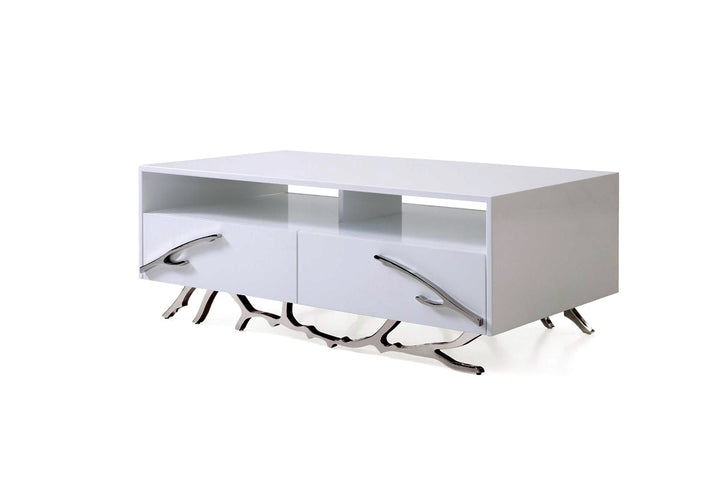 Modrest Legend Modern White Coffee Table - MONAVILLA