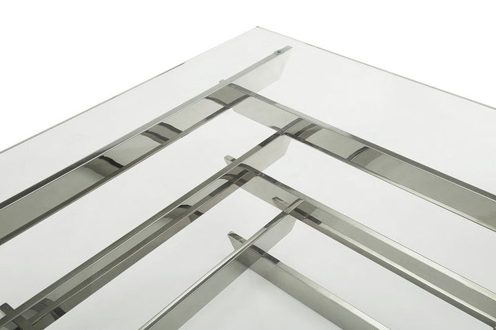 Modrest Upton Modern Square Glass Coffee Table - MONAVILLA