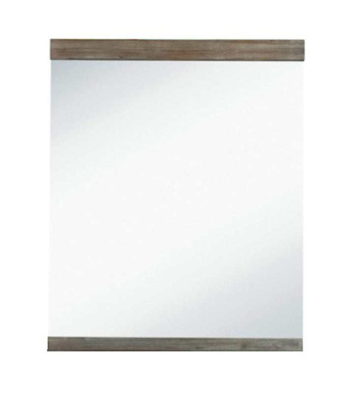 Modrest Daisy Mid Century Dark Acacia Mirror - MONAVILLA
