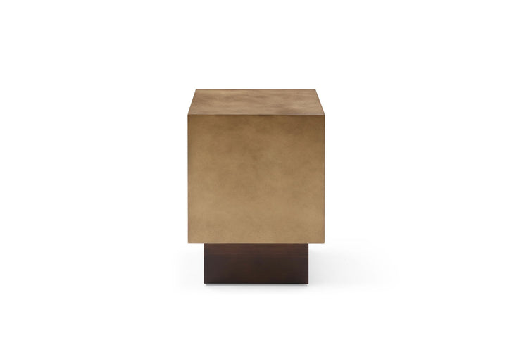 Modrest Derek Modern Metal & Antique Copper End Table - MONAVILLA