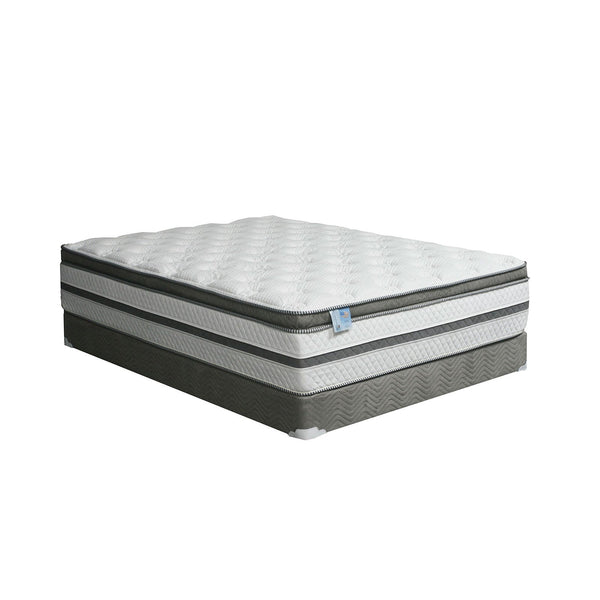 Furniture Of America Siddalee White | Gray 16" Euro Pillow Top California King Mattress