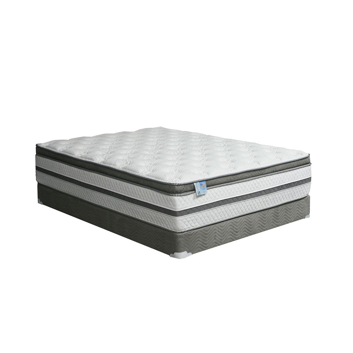 Furniture Of America Siddalee White/Gray Euro Pillow Top 16" Euro Pillow Top Mattress, Queen Model DM339Q-M - MONAVILLA